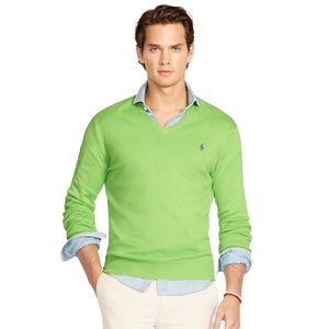 Polo Ralph Lauren Pima Cotton V-Neck Sweater